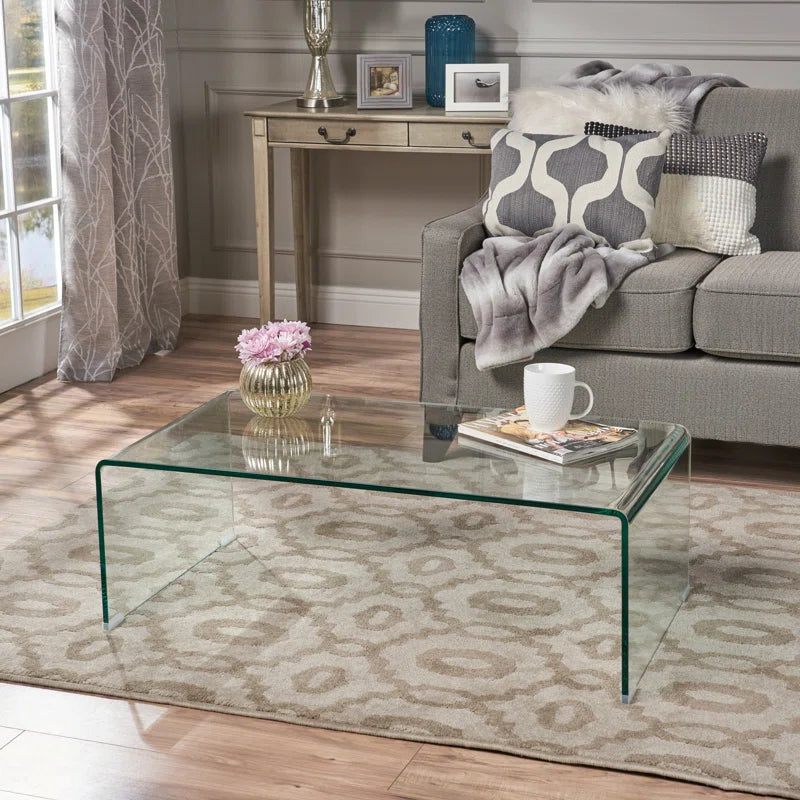 Ashlan Glass Top Single Coffee Table