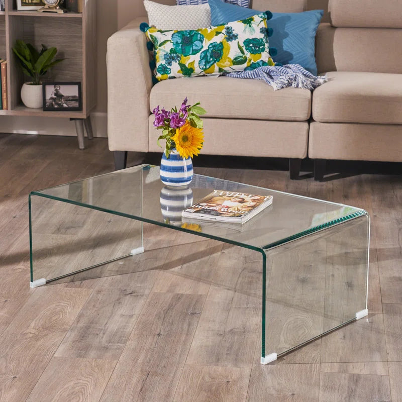 Ashlan Glass Top Single Coffee Table