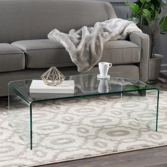 Ashlan Glass Top Single Coffee Table