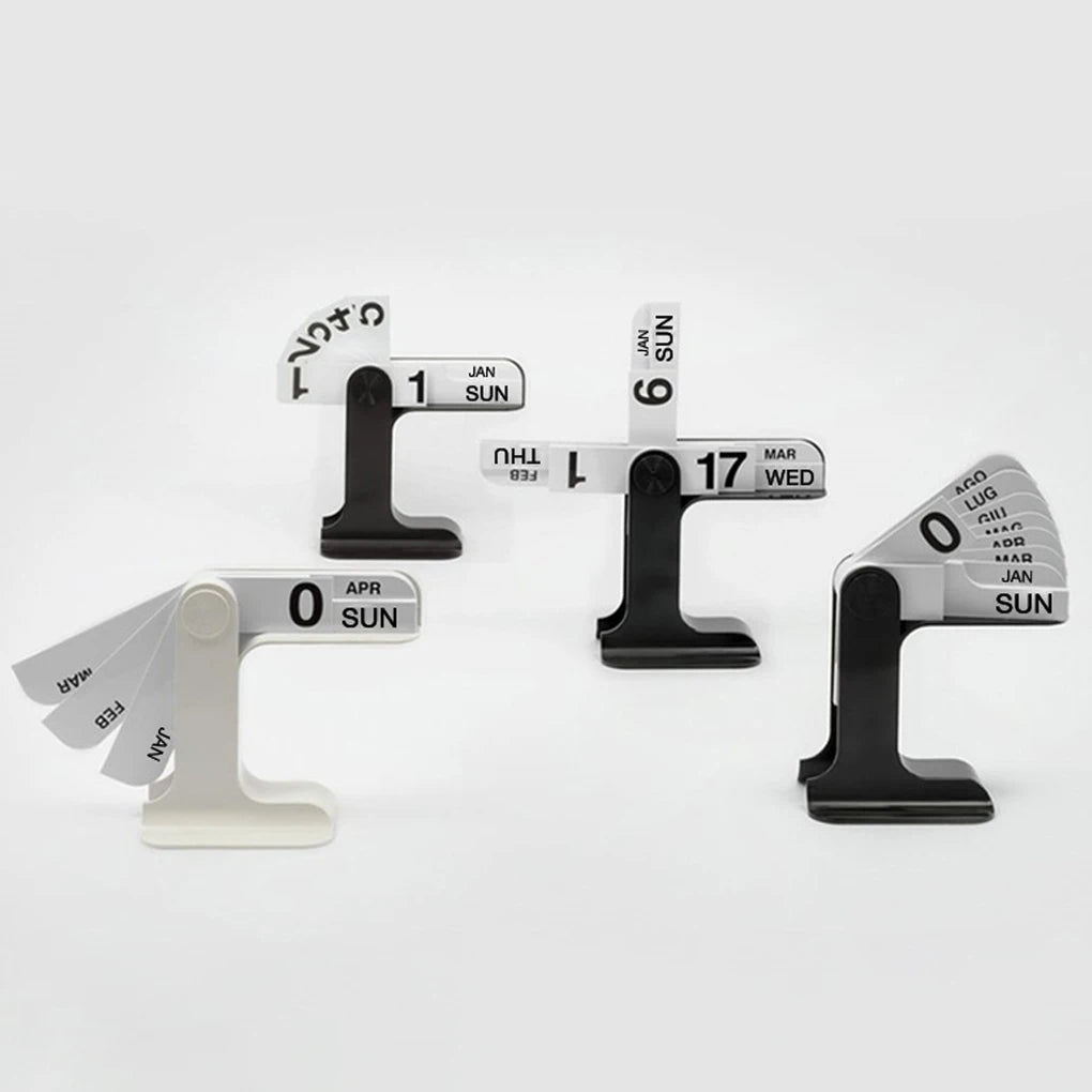 Timeless Form: Minimalist Perpetual Desktop Calendar