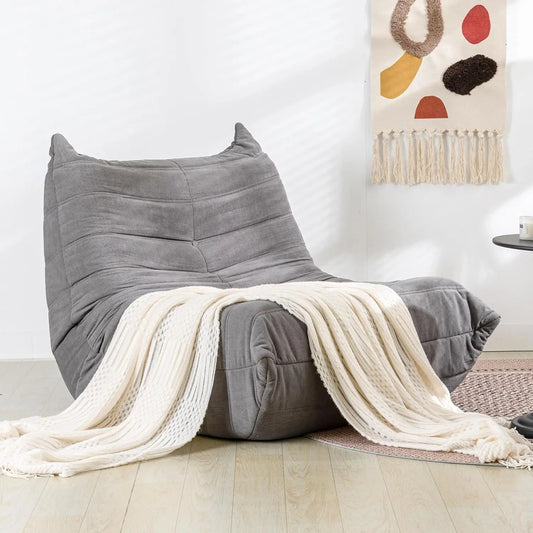 Bean Bag Chair Giant Bean Bag Chairs for Adults, Comfy Big Bean Bag Chairs with Memory Foam, Corduroy Stuff Floor Cushion Sofa