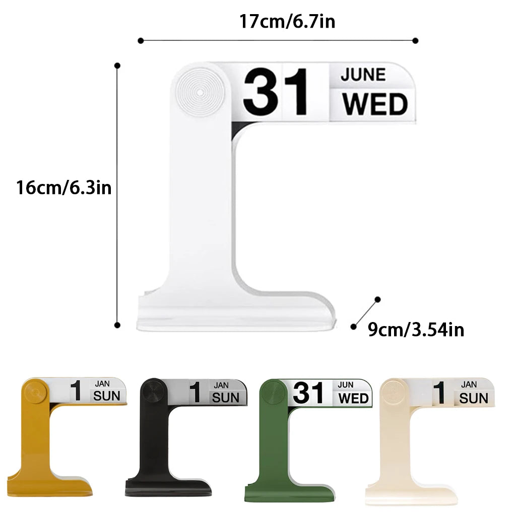 Timeless Form: Minimalist Perpetual Desktop Calendar